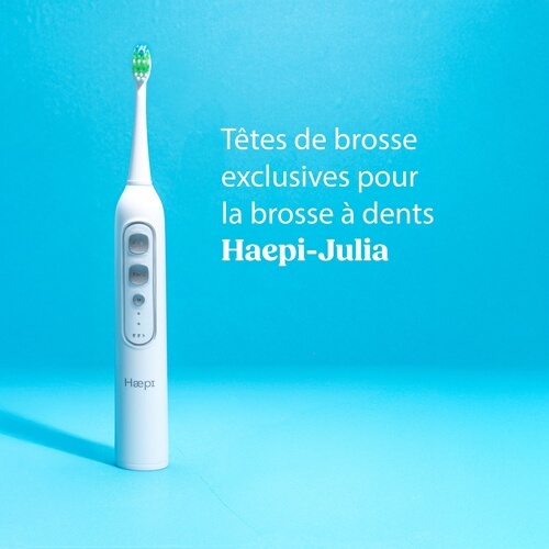 Brossette dentaire Haepi Pack de 4 Brossettes pour Brosse à dents Haepi Julia