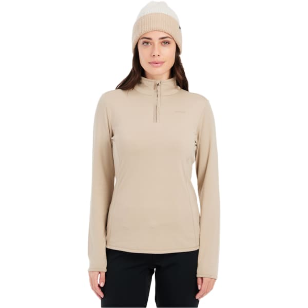 Sweat polaire PROTEST REFABRIZ 1/4 ZIP TOP W BAMBOO BEIGE