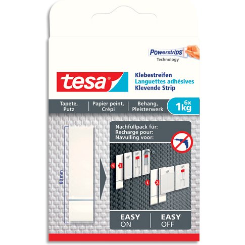 Powerstrips Languettes adhésives pour papier peint/