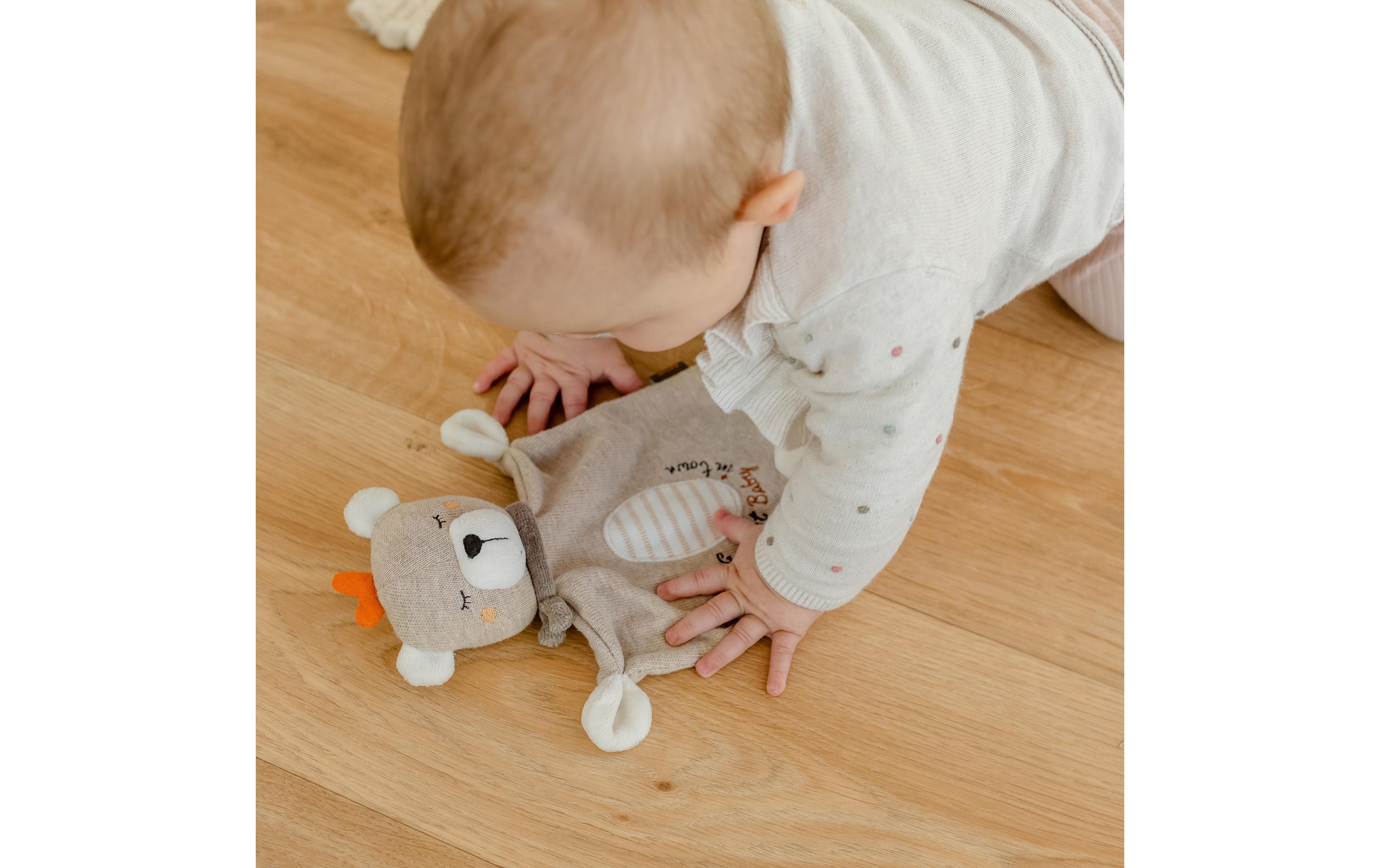 Schmusetuch Teddy BabySpielkamerad und Stofftier-Schnuffeltuch für Babys