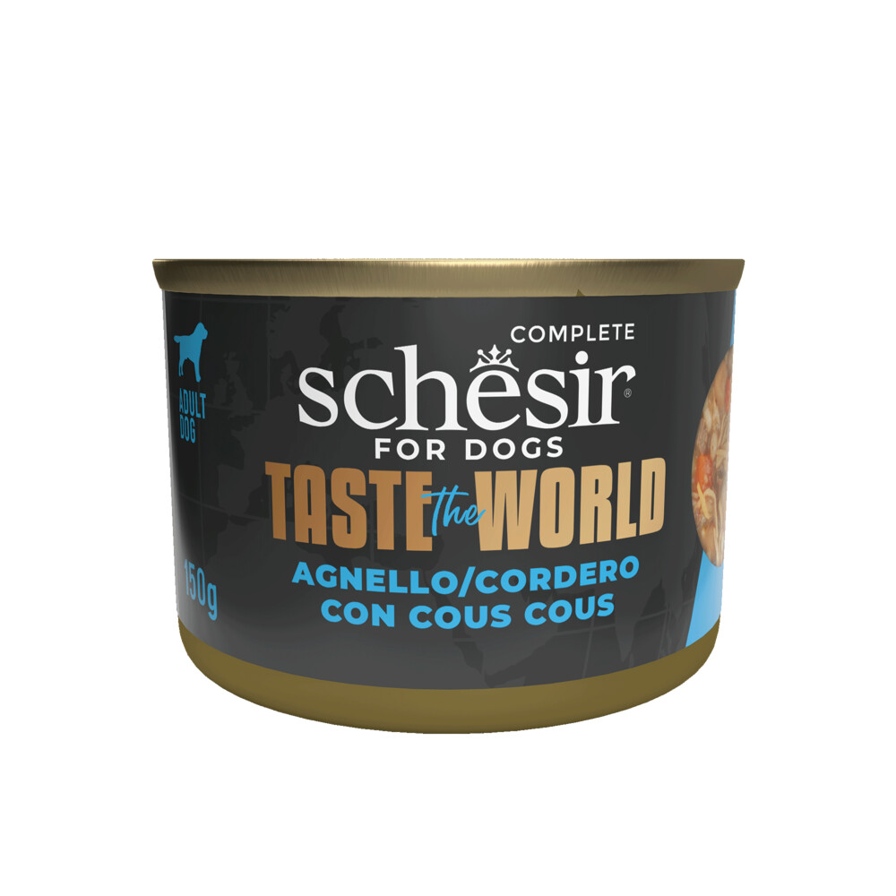 8x Schesir Taste The World Hond Lamsvlees & Couscous150 gr