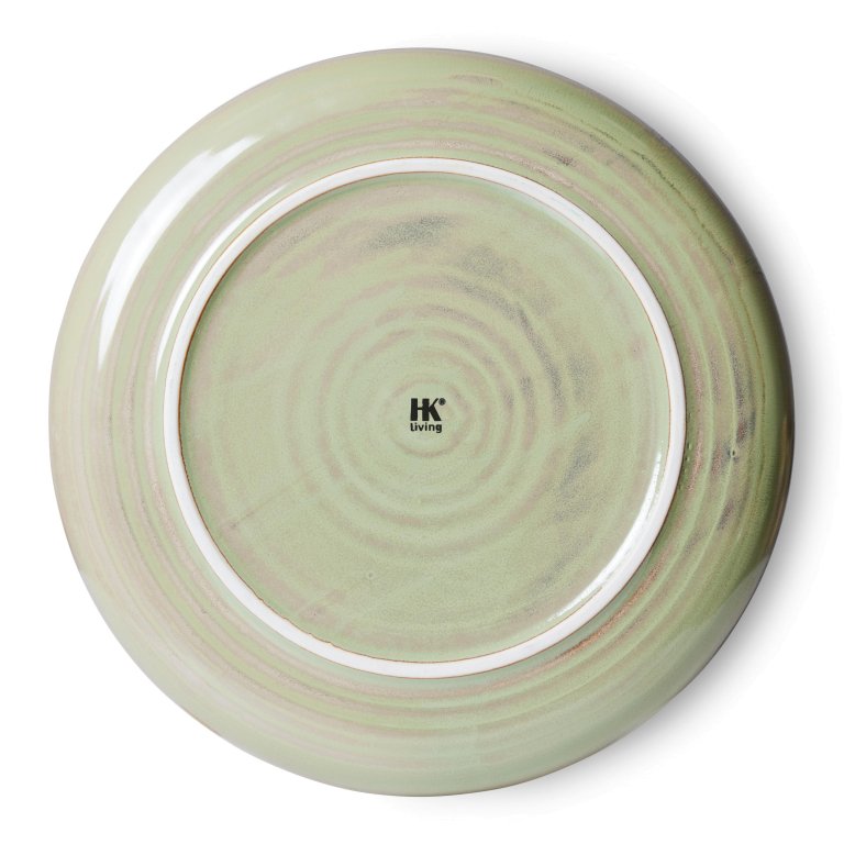 HKliving Chef Ceramic dinerbord Ø26 Rustic Blue