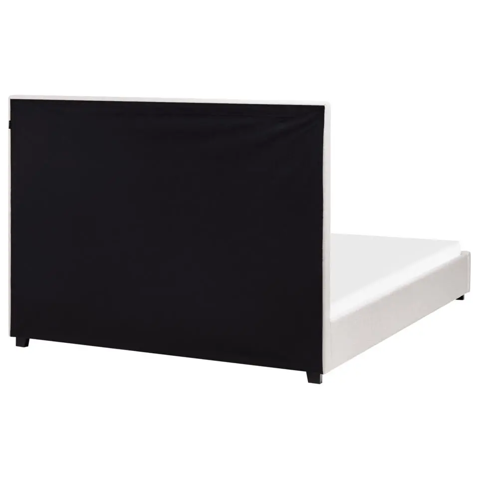 ROUEN - Bed - Lichtbeige - 140 x 200 cm - Polyester