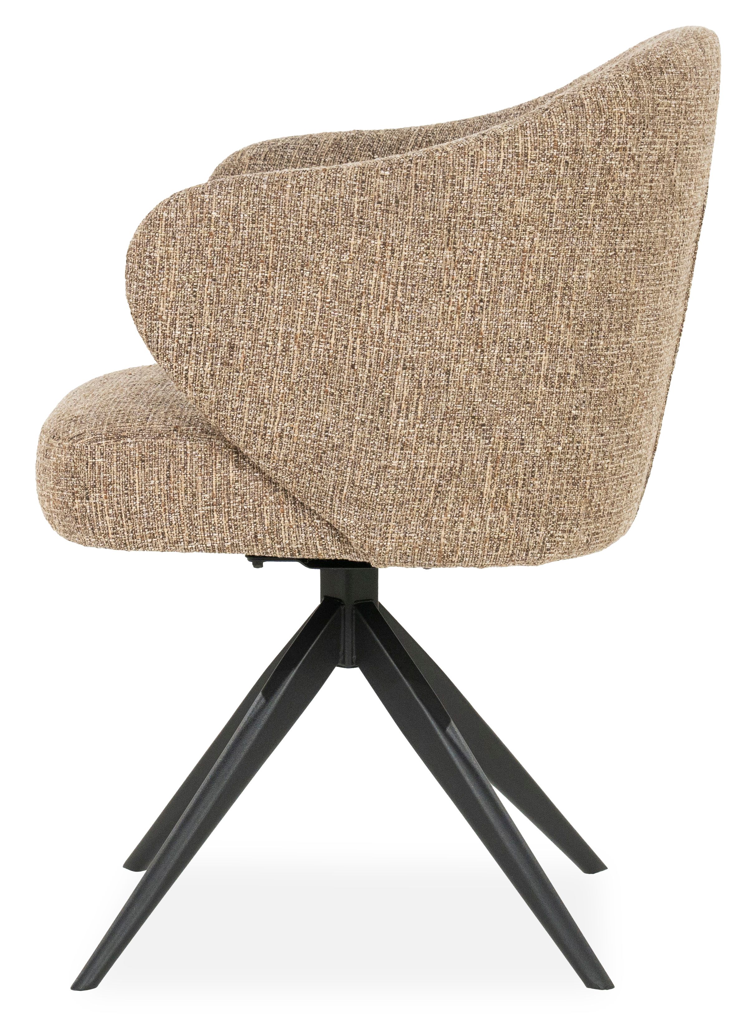 Eetkamerstoel 96342 bruin Connor B61.5 x D60 x H81.5 cm