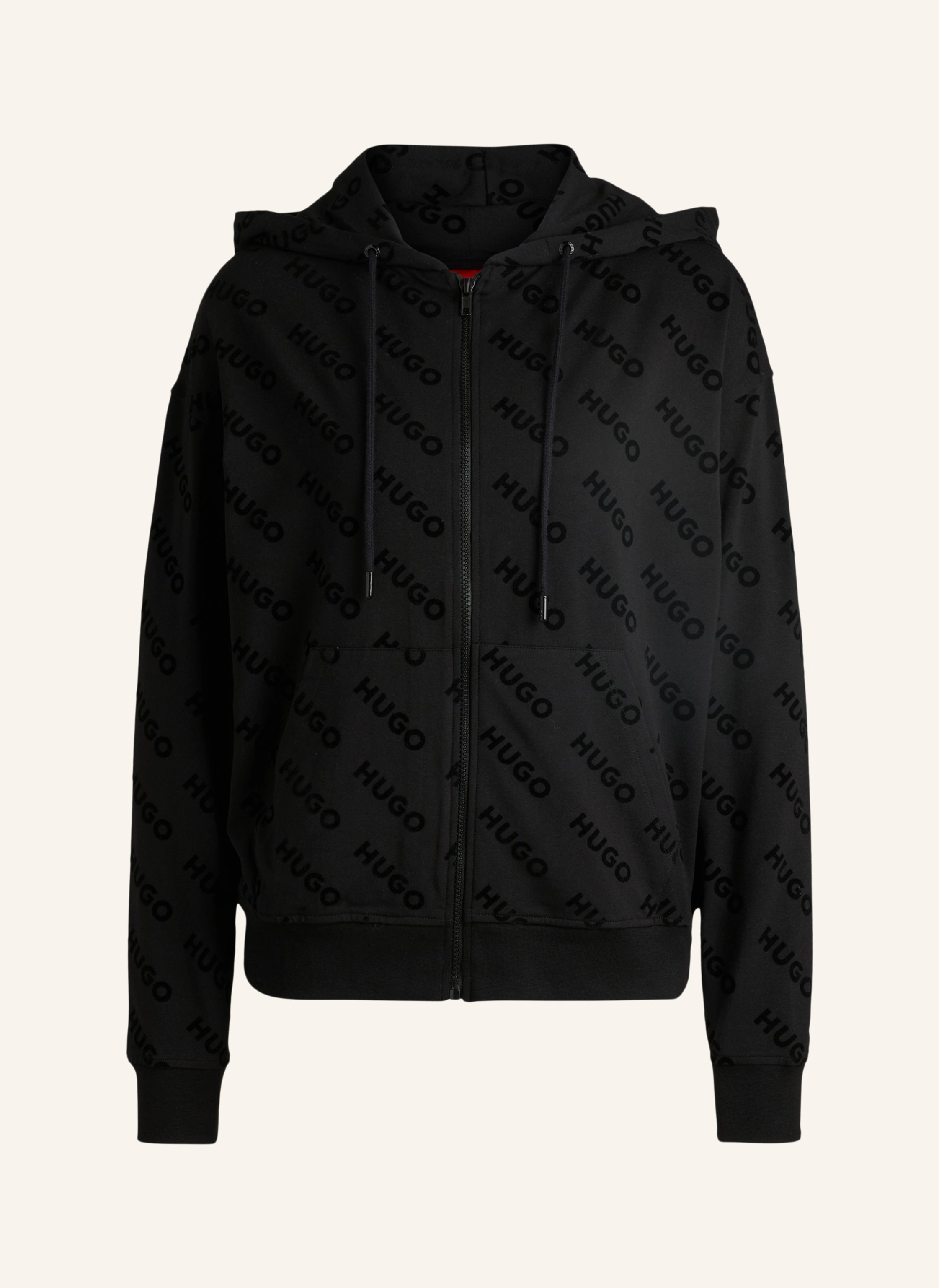 HUGO Loungewear Jacke FLOKKI_HOODED JACKET Relaxed Fit