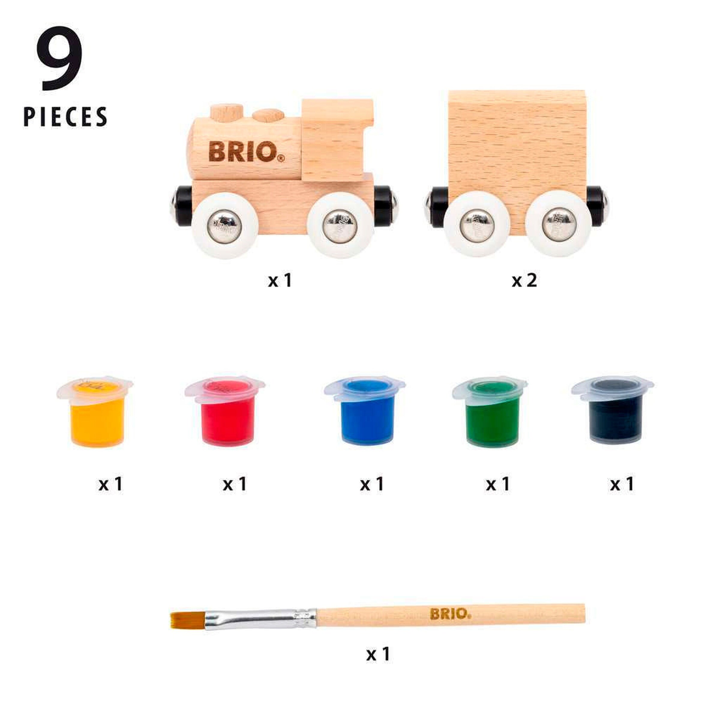 BRIO Holzzug zum Anmalen
