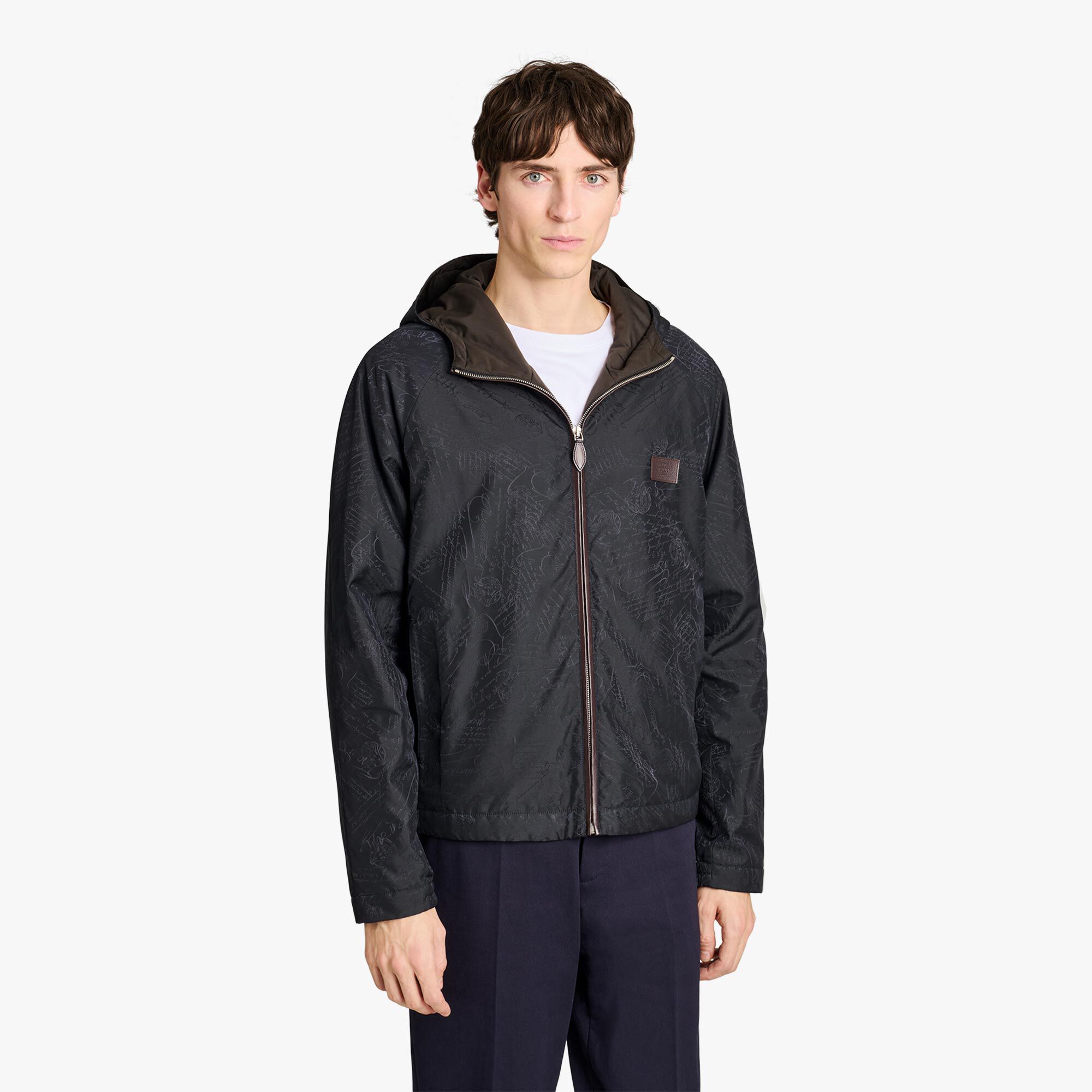 B-Way En Nylon Scritto Ouatine