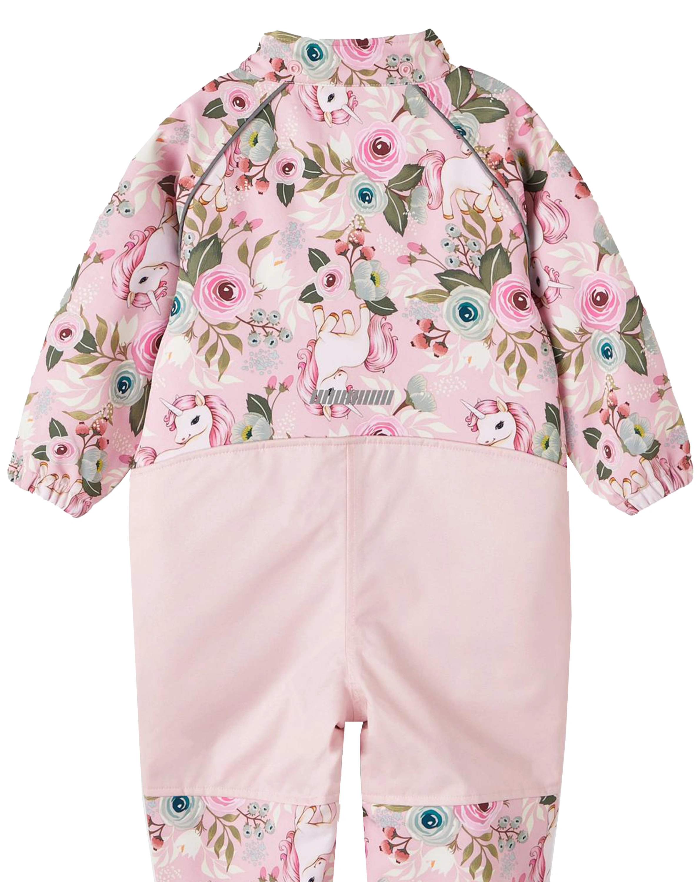 Softshelloverall NMFALFA - UNICORN in pink nectar