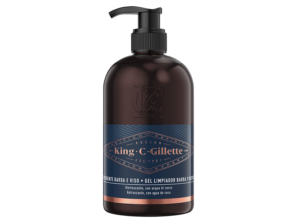 Gel de Limpeza Barba e Rosto King C. Gillette 350 ml
