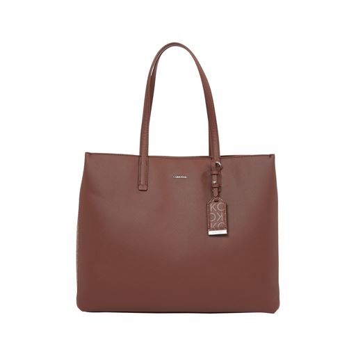 Calvin Klein Must Medium Shopper, Cioccolate Lab Monogram