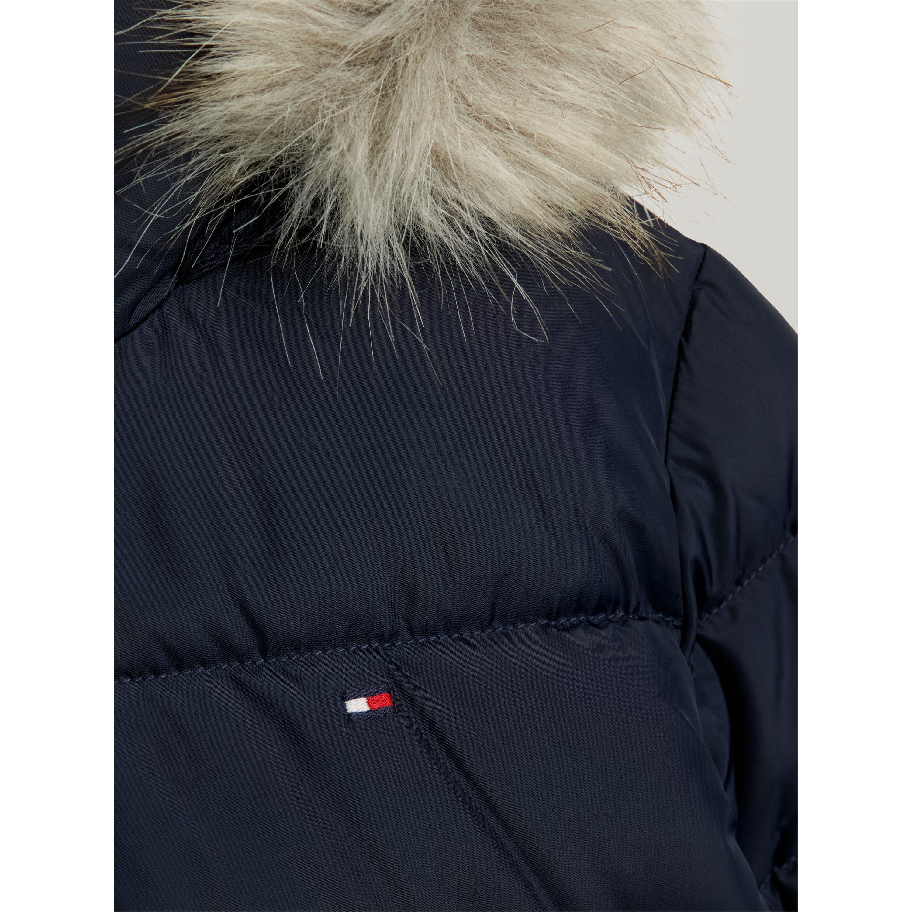Tommy Hilfiger Faux Fur Hood Puffer Jacket