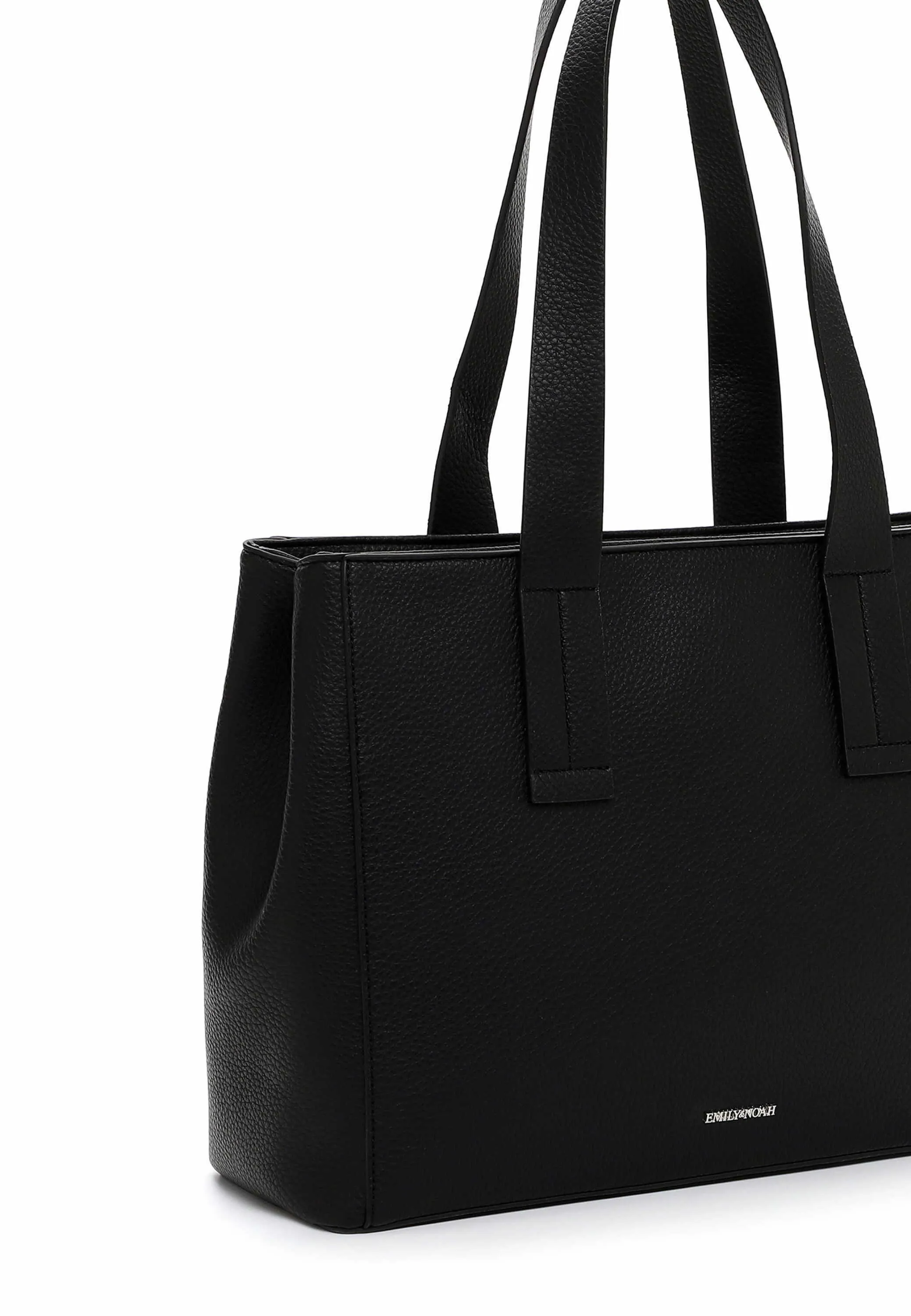 EMILY & NOAH Shopper Schwarz Lederimitat