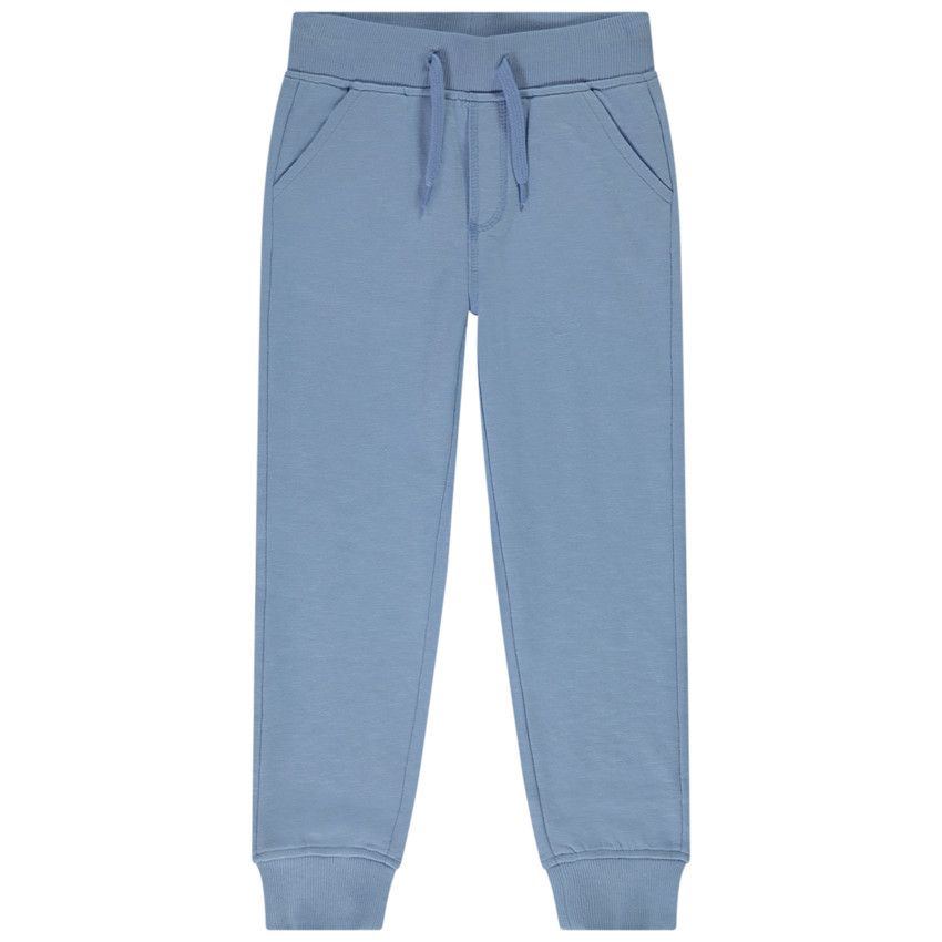 Jogging en molleton uni pour garçon - Bleu