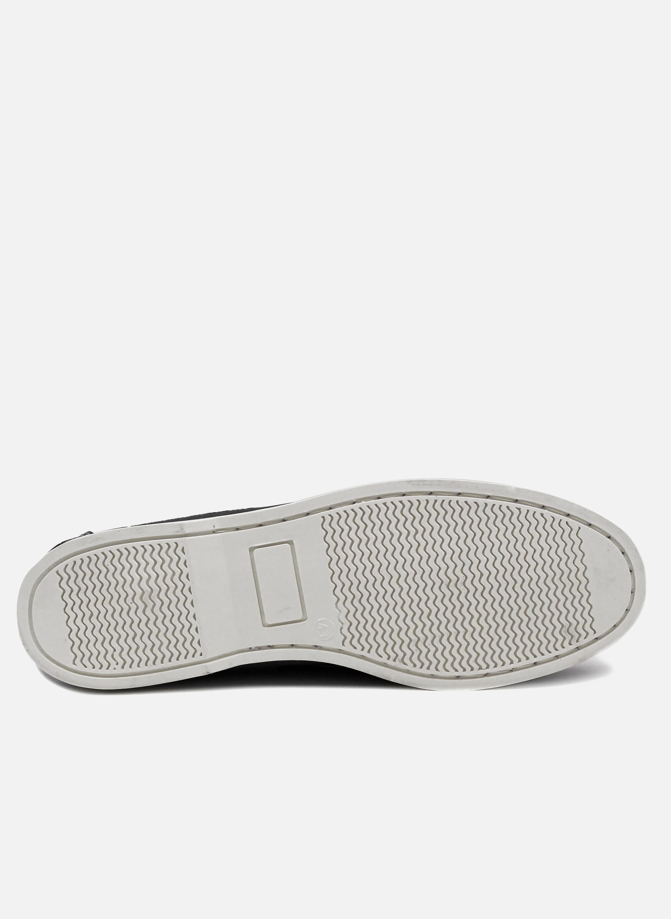 Chaussures bateau cuir mat brossé | Bleu