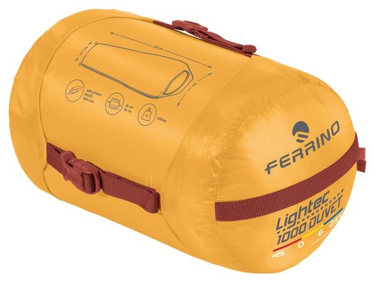 Sac de Couchage Ferrino Lightec 1000 RDS Jaune