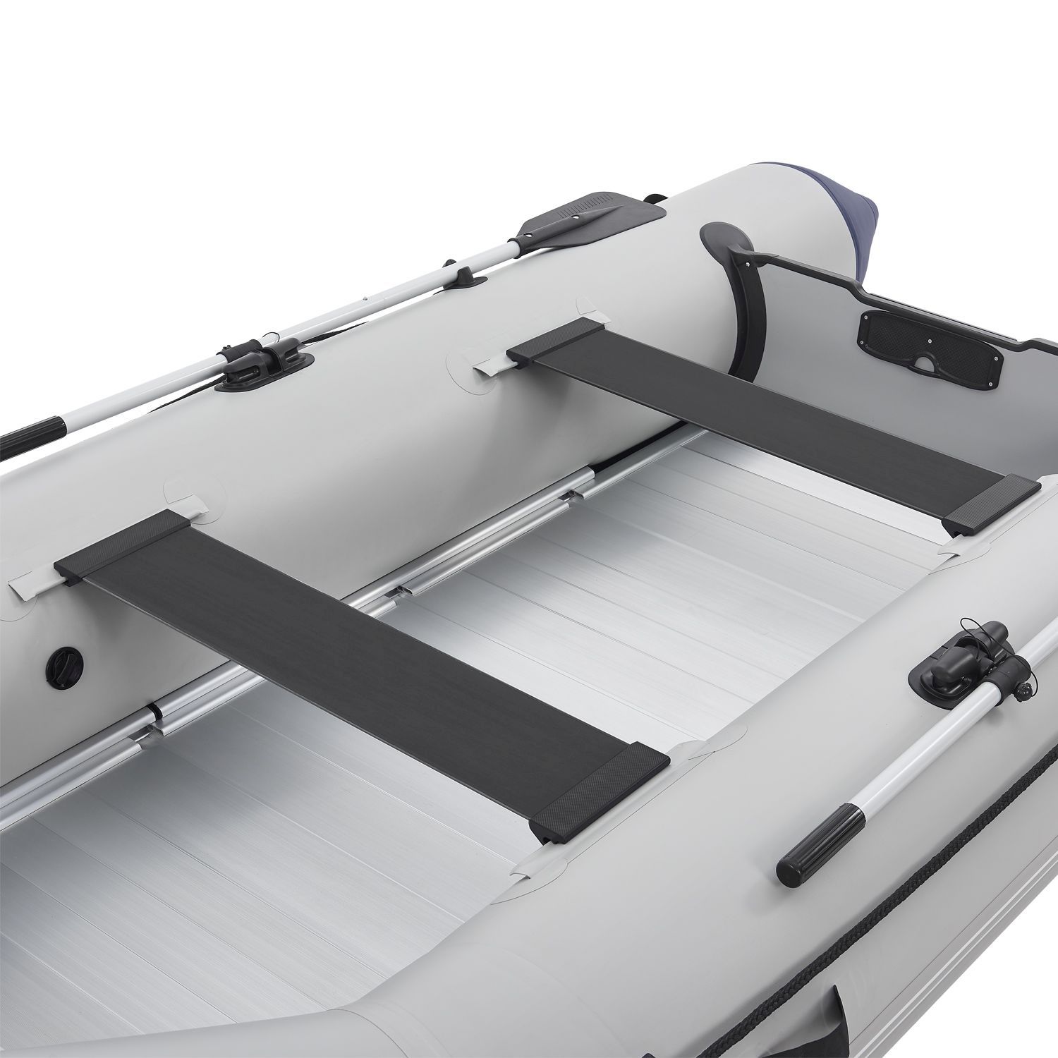 ArtSport Schlauchboot 3,80m mit 2 Sitzbänke, Aluboden, Paddel, Pumpe, Tasche & Reparaturset