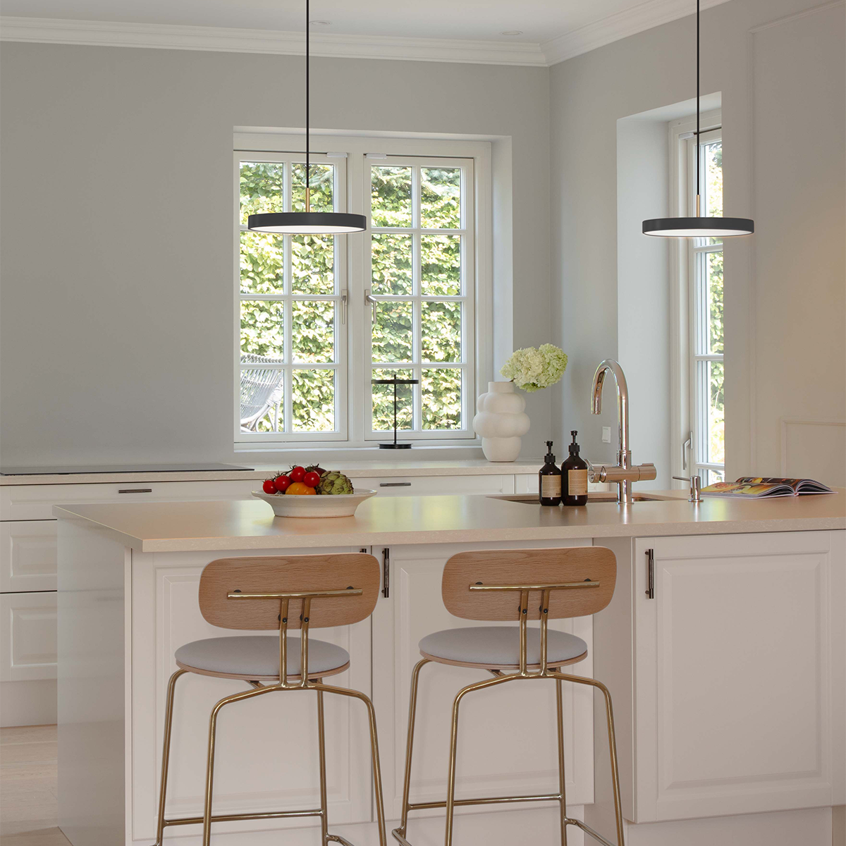 Hanglamp Asteria Plus Mini - met koordset Antraciet