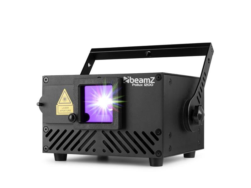 BeamZ Laser Pollux 1200 DMX-Super-Animationslaser mit über hundert integrierten Effekten