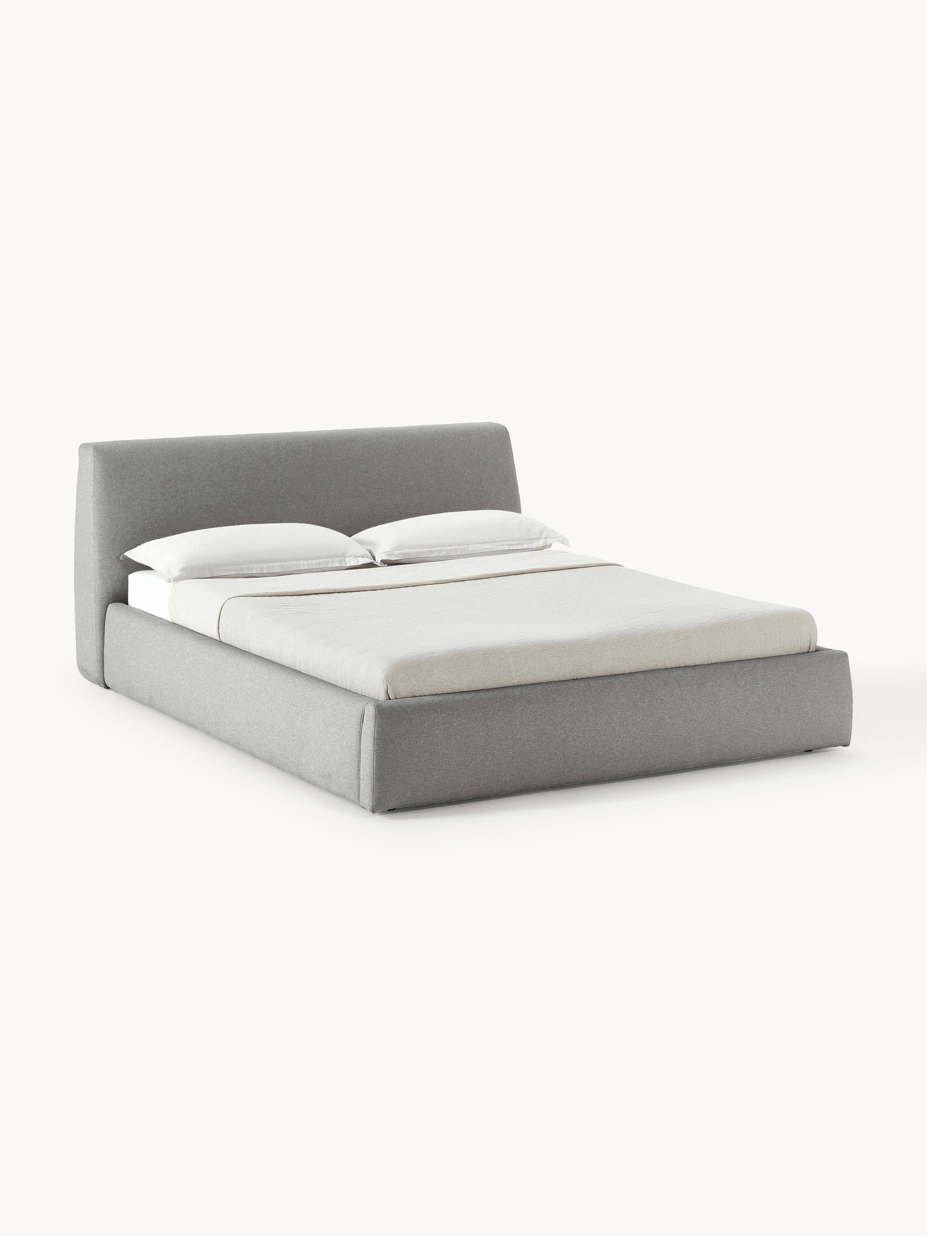 westwing collection Polsterbett Cloud Grau Webstoff B 200 cm