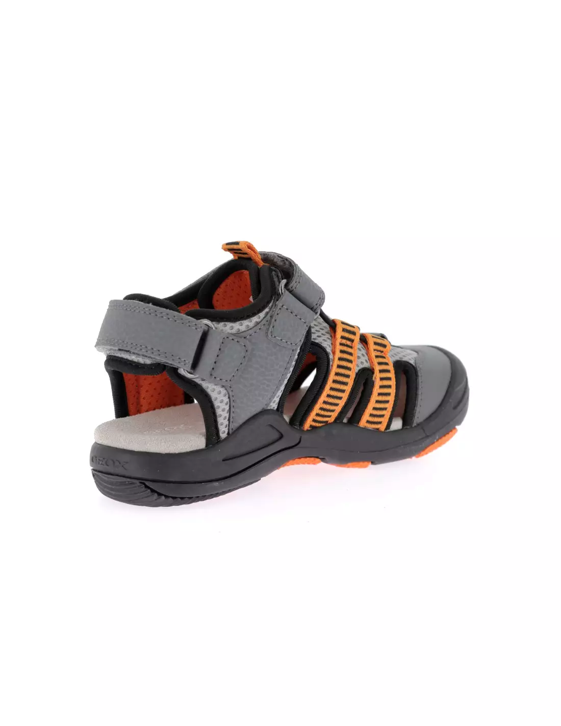 GEOX AIRADYUM - Sandales & nu-pieds GREY/ORANGE
