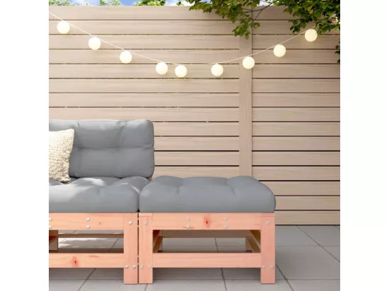 Repose-pied de jardin avec coussin bois massif douglas