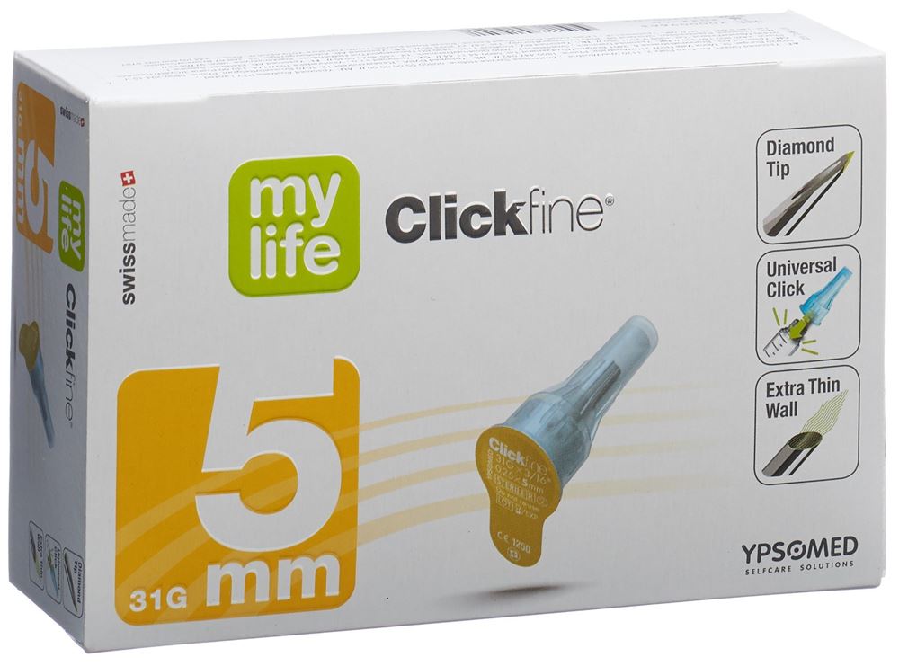 MYLIFE Clickfine Pen Nadeln<br>100 Stück, 5mm 31G
