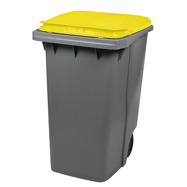 ROSSIGNOL Conteneur 2 roues korok - 340l - sans barre - gris / jaune