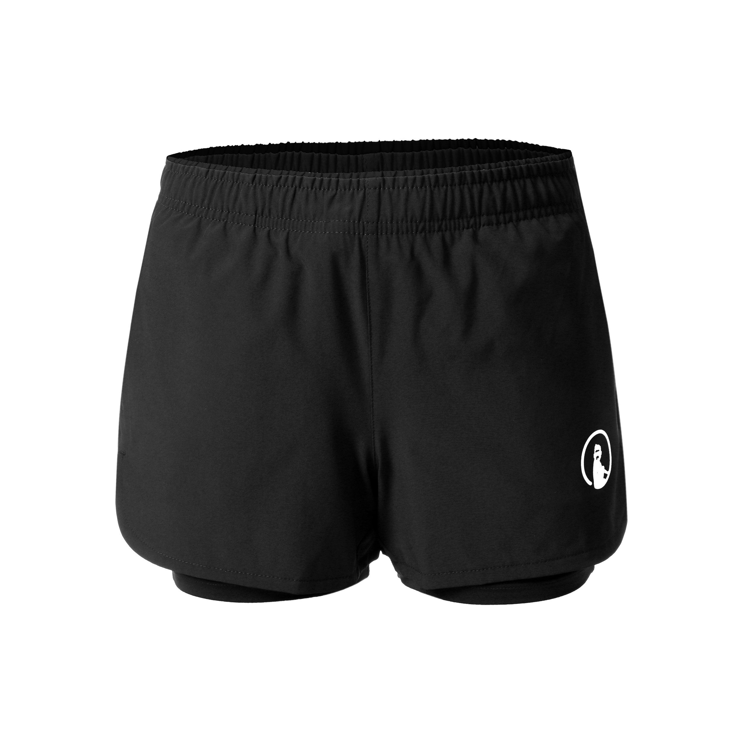 Quiet Please Match 2in1 Shorts Filles - Noir , Blanc
