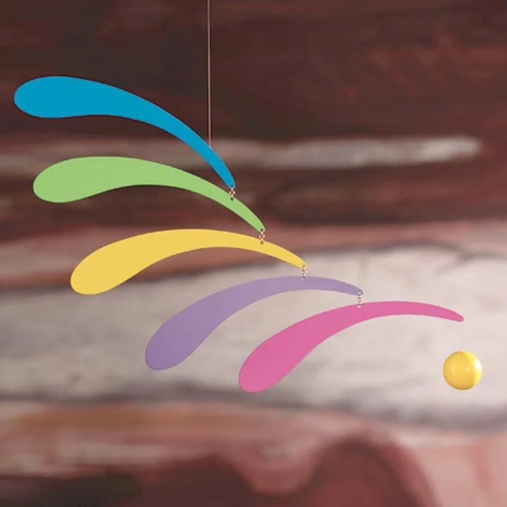Flensted Mobiles - Flowing Rhythm Mobile - rot