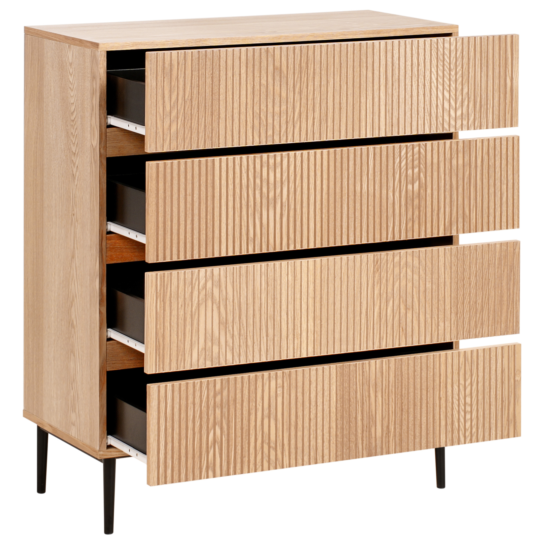 Beliani - BLYTHE- Ladekast 4 lades - Bruin - MDF