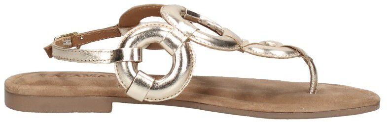 Lazamani Sandalen Plat goudkleur