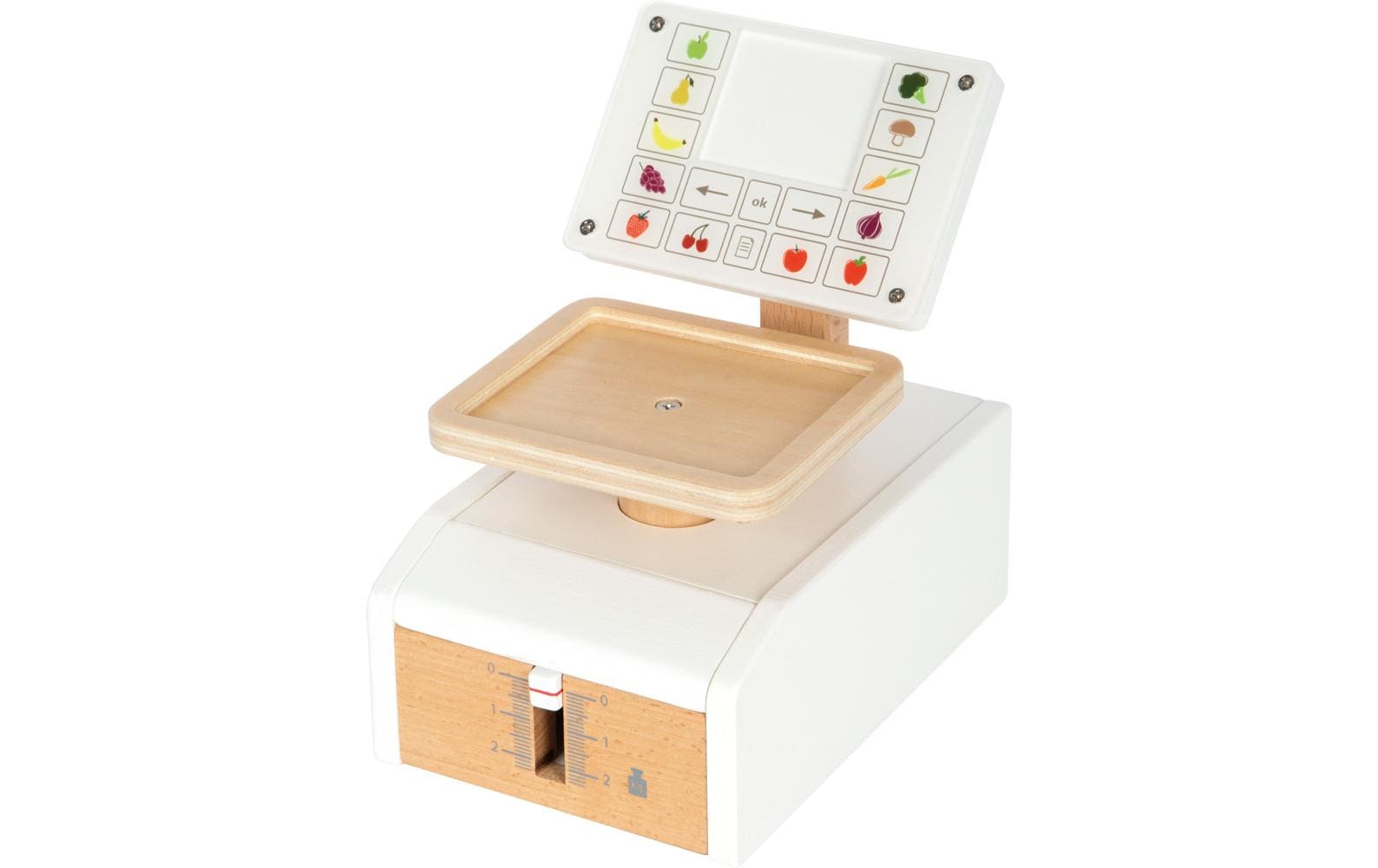 Waage freshMultifunktionale Spielwaage aus Holz mit extra grosser Waagschale