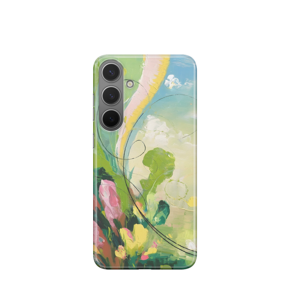 Samsung Galaxy S24 Plus Gummi Hülle Tanz der Farben - Versch. Farben