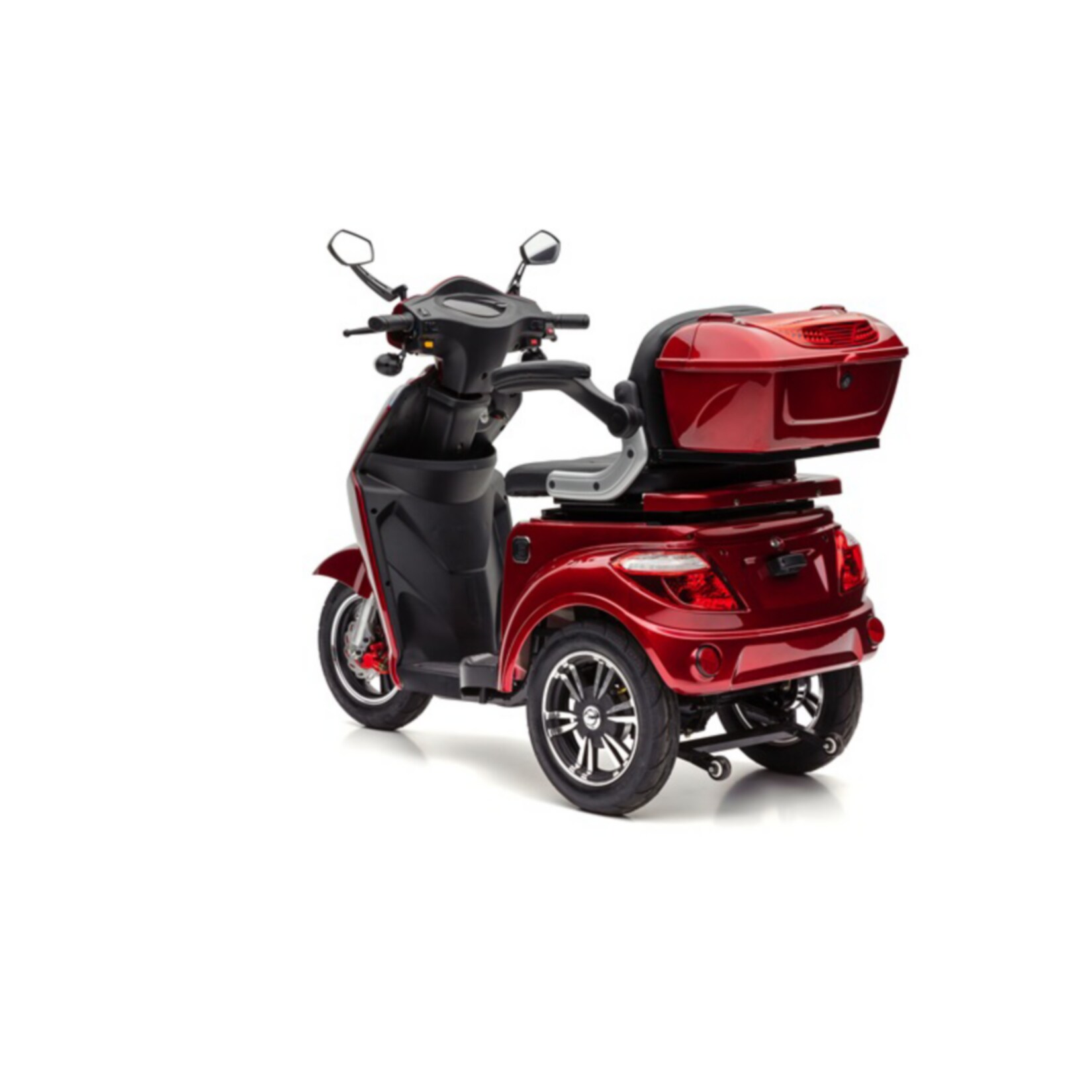 ECONELO S1000L Elektro-Dreirad, mit Lithium Akku, rot