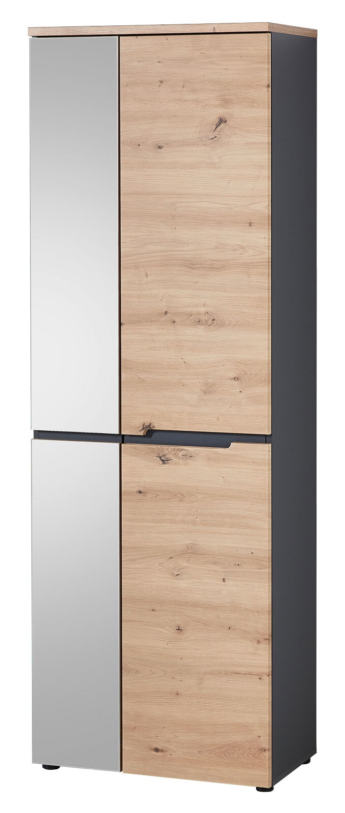 Garderobenschrank MEMPHIS 65 x 197 cm Artisan Eiche/ Graphitgrau