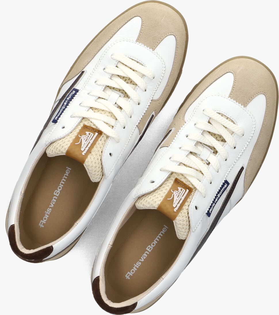 witte floris van bommel lage sneakers sfm-10224 de zaler