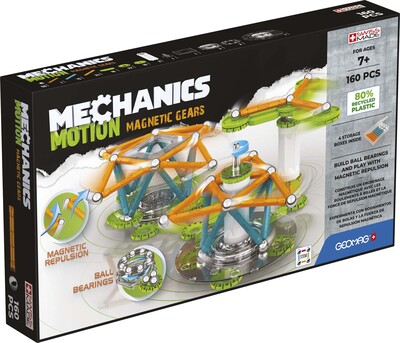 Geomag Mechanics Motion 3 Magnetisk Gir Byggesett 160 Brikker