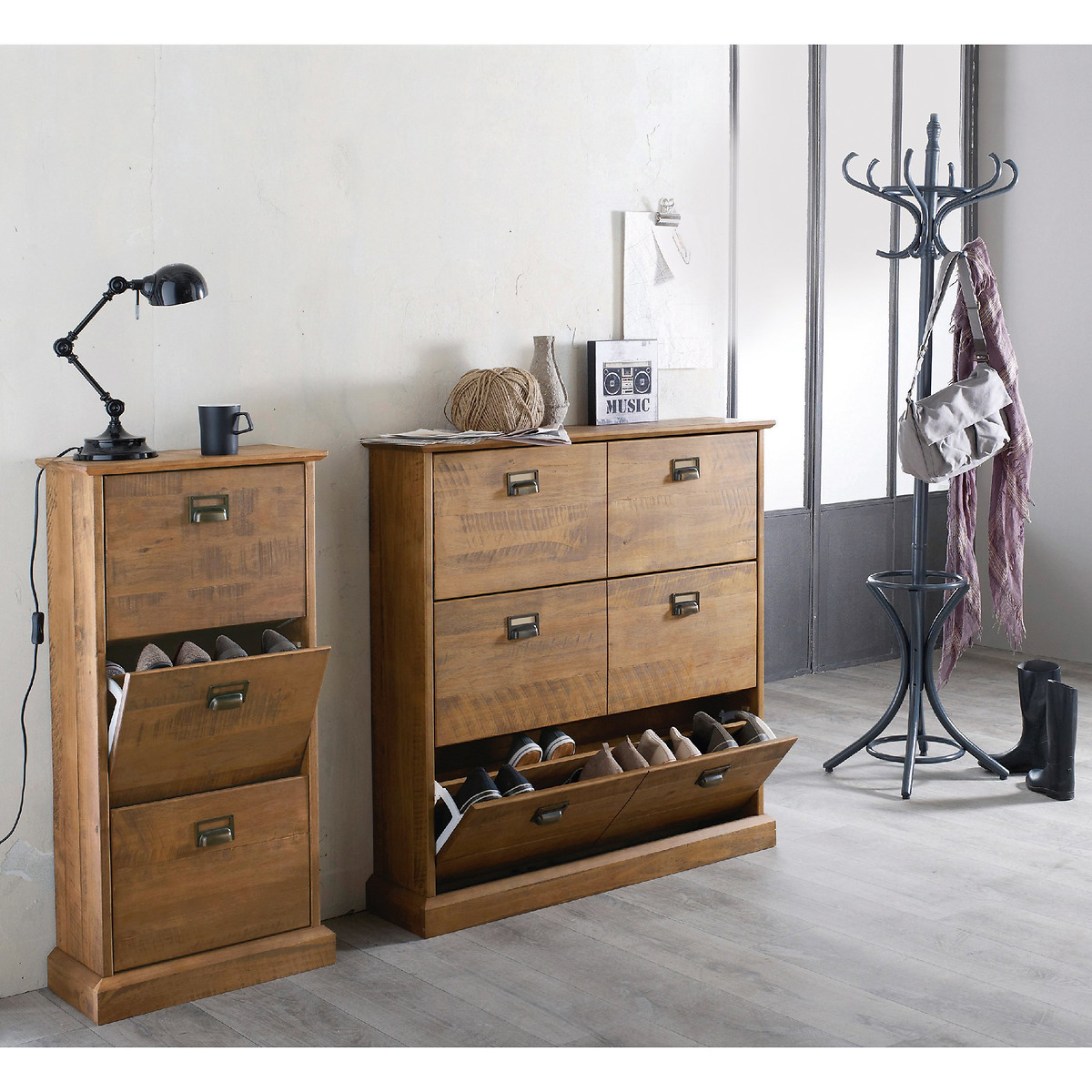 LA REDOUTE INTERIEURS<br>Sapateira Lindley, 3 portas de abrir