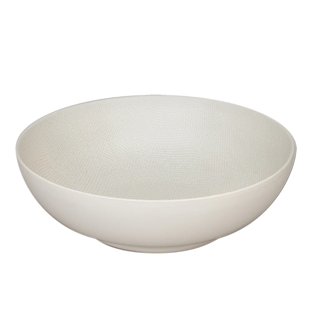 Saladier Vésuvio blanc 24 cm Table passion