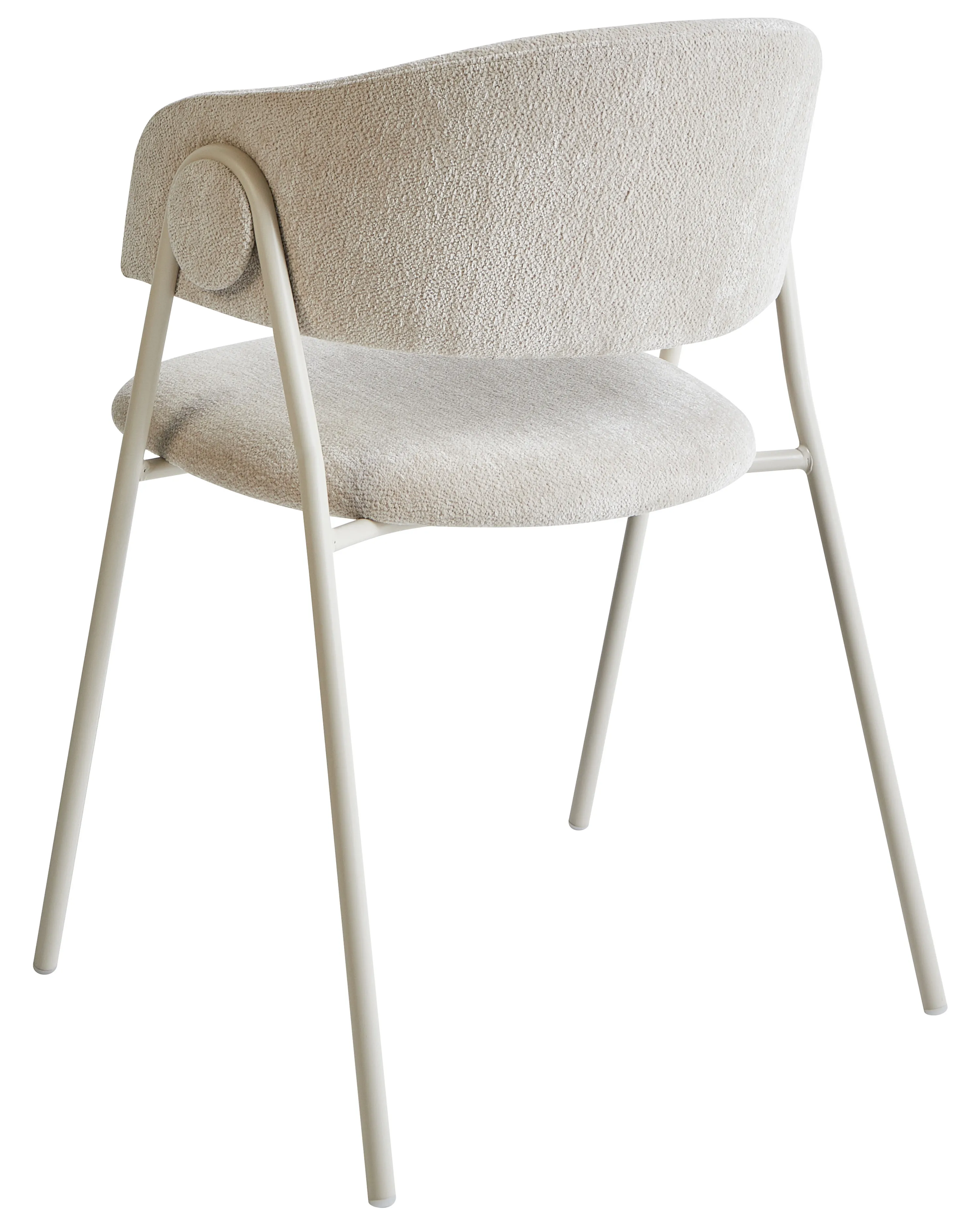 Set van 2 eetkamerstoelen ALANSON Chenille Lichtbeige