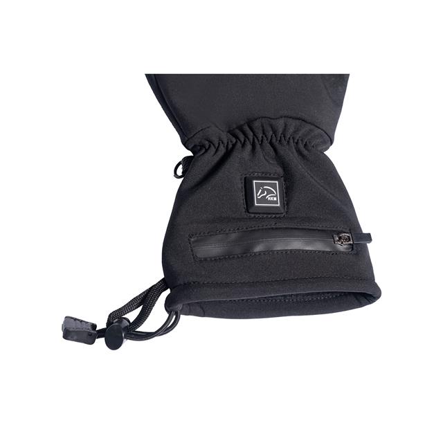Paardrijhandschoenen HKM Keep Warm Style Heating Zwart