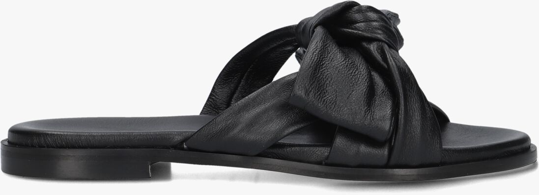 zwarte stefano lauran slippers 24153