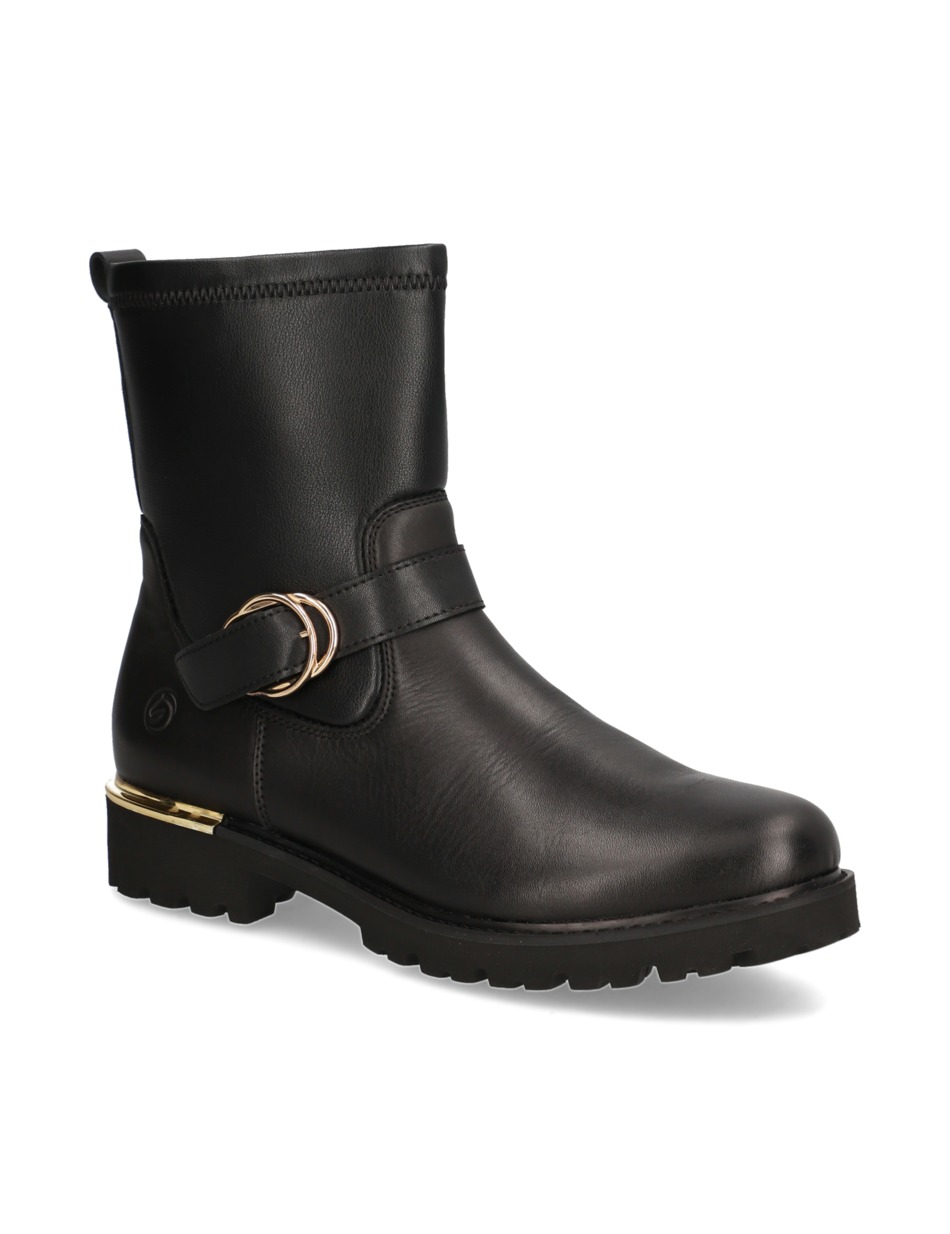 Lederkombination Stiefelette