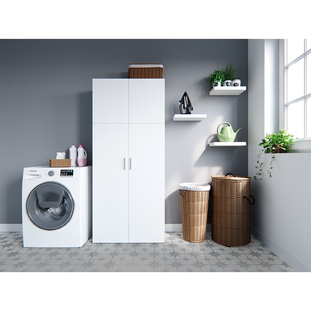 Vicco Schrank Ingo weiß - 2 Türen Universal Mehrzweckschrank Putzschrchrank