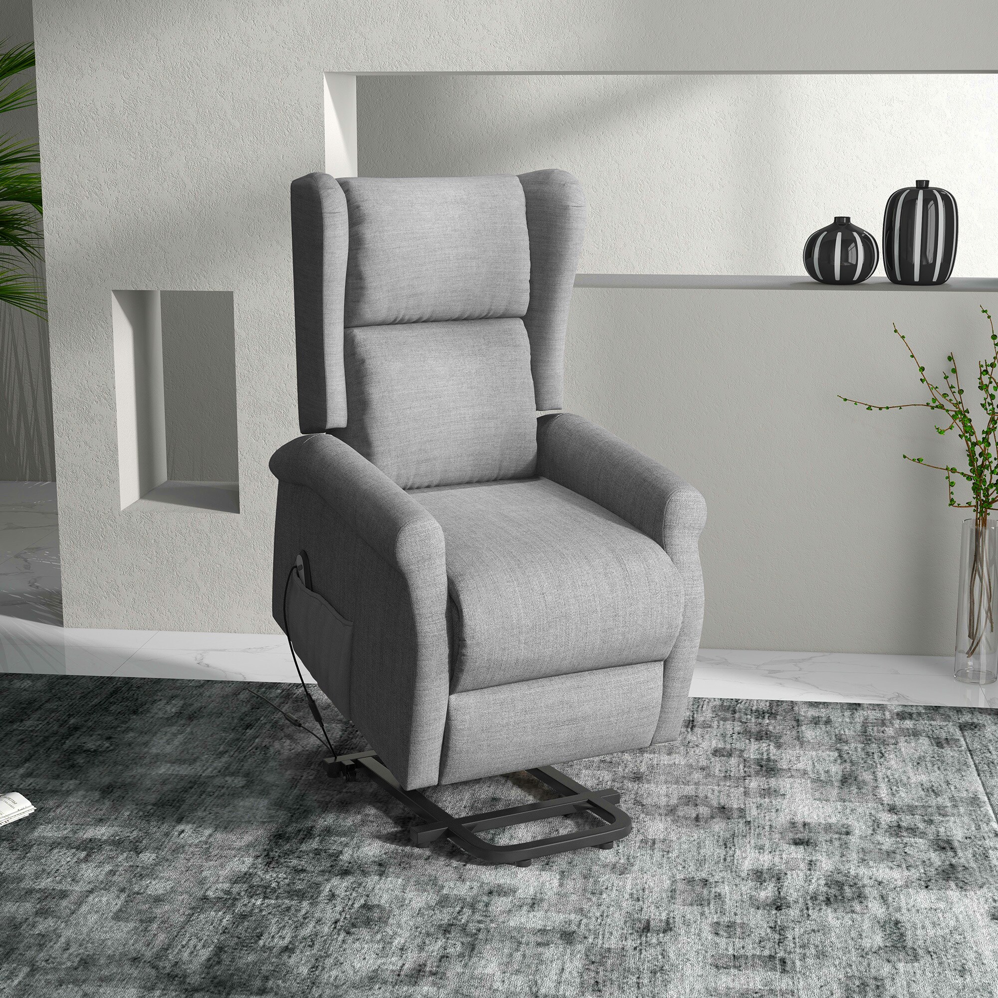 HOMCOM Fernsehsessel mit Aufstehhilfe 94 x 72,5 x 109 cm (LxBxH)