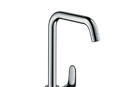 HANSGrohe Focus etgrebs køkkenarmatur - svingningsområde kan justeres i 3 trin på 110°, 150° eller 360°