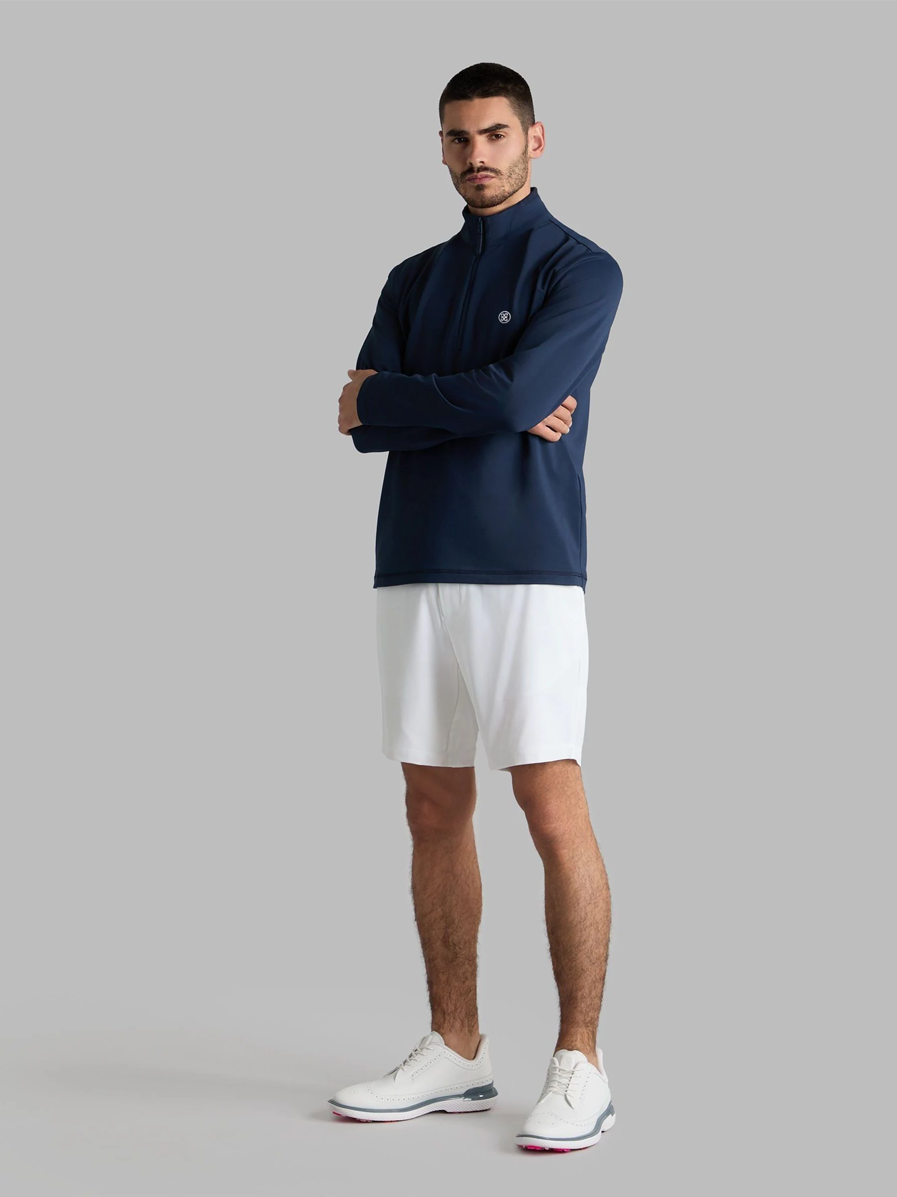Blauw - G/Fore Brushed Back Tech Quarter Zip Pullover Jumper
