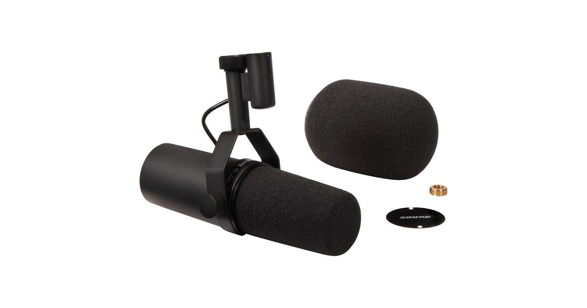 SHURESM7B microfoon  (Zwart, XLR, dynamisch, cardioide)