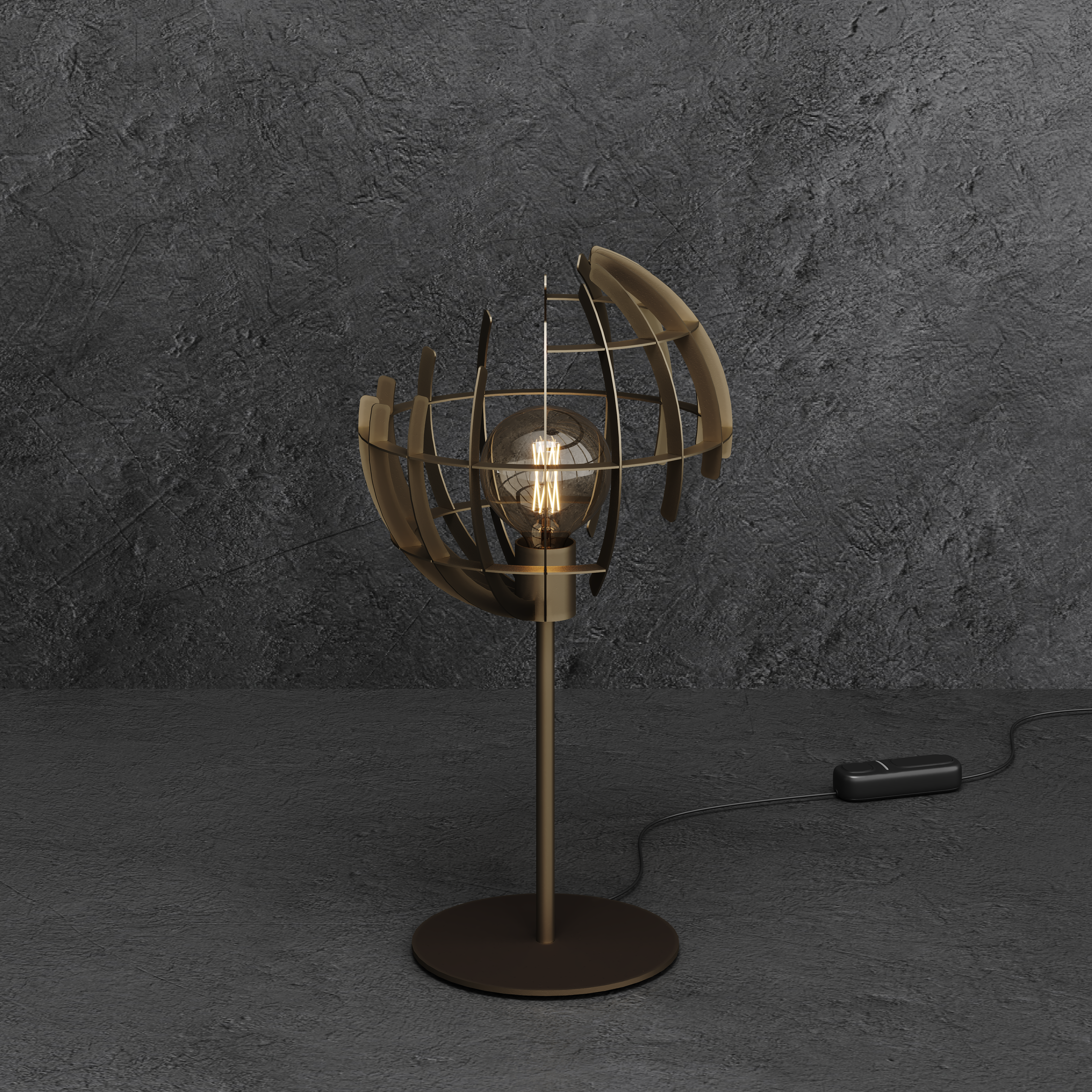 Tafellamp Ztahl - 2412 Terra ⌀35  x H65 cm