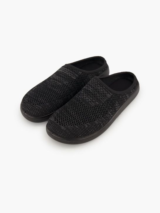 Casa mia Pantoffel Schwarz